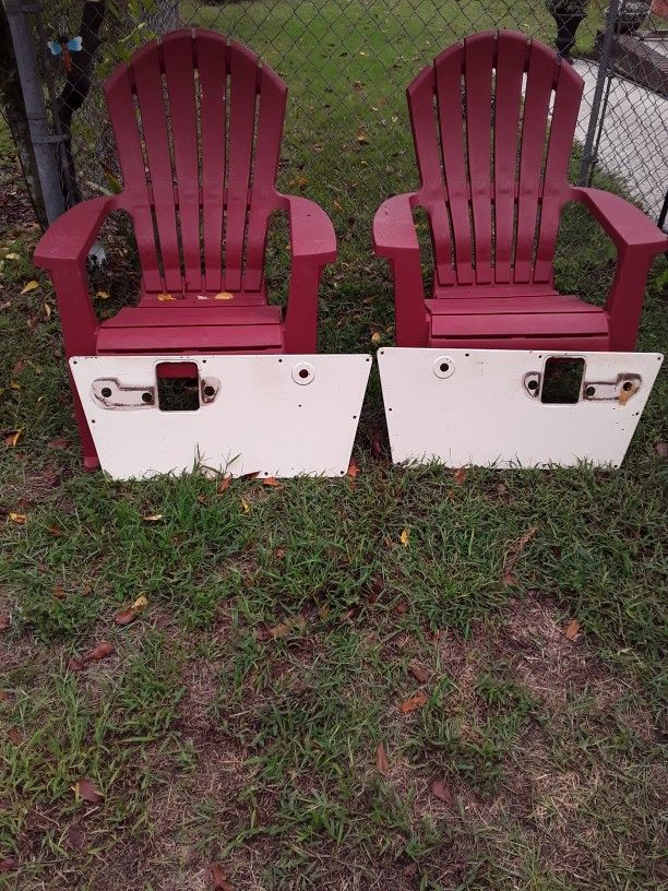 '66 Thru '77 Ford Bronco Interior Door Panels. Steel Middle of The Door Inserts.