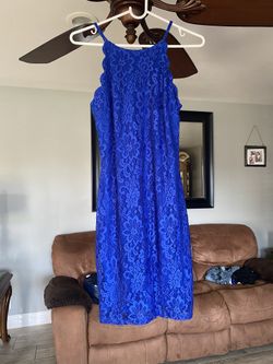 New Blue Lace Dress( tags attached)
