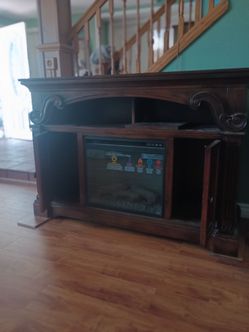 Electric Fireplace TV Console Cabinet portable