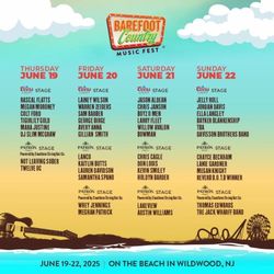 Barefoot Country Music Fest Tickets (2)