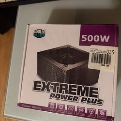 `Cooler Master Extreme Power Plus 500W ATX Power Supply – New in Box