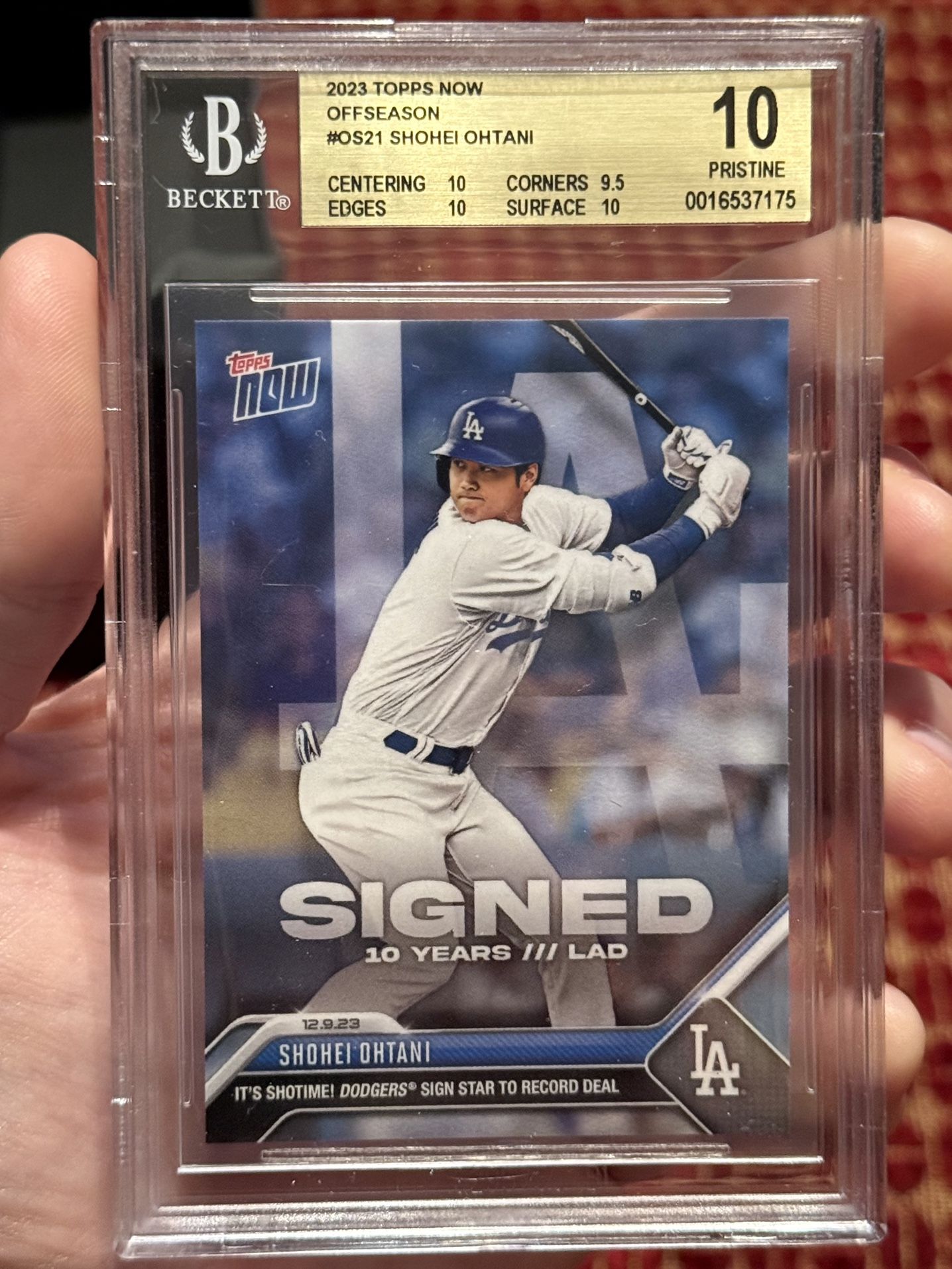 Shohei Ohtani BGS 10