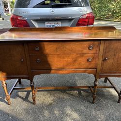 Antique Sideboard Solid Wood 