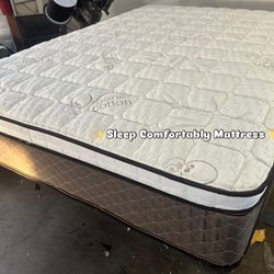 Organic cotton euro pillow top Queen sizes $199