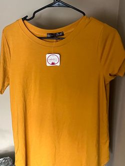 Dark gold/ Mustard color tshirt