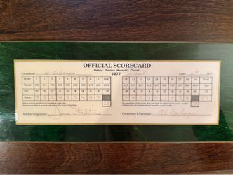 Al Geiberger Mr. 59 Framed Scorecard