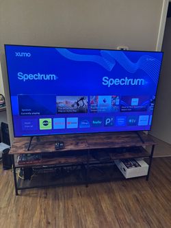 70” tv stand medium yellow wood metal frame