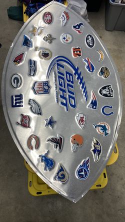 Bud light football sign