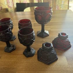 Avon Cape Cod Ruby 7 Pieces 