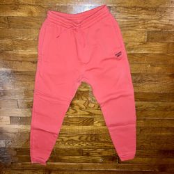 Reebok Men Joggers Fleece Track Pants Cherry Red 
