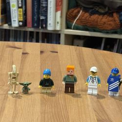 Five Random Lego Mini Figures