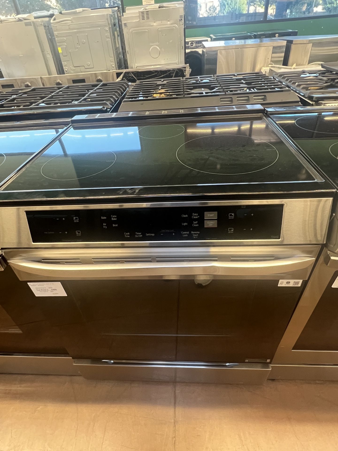 LG 6.3 cu ft Smart induction slide‑in electric range, air fry, Convection oven