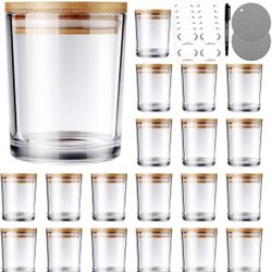 32 PCS Candle Jars, Candle Jars with Lids, Candle Making Kit, Bulk CandleJars for Candles