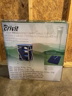 New, Price Firm, Crivit Cabinet with Tabletop