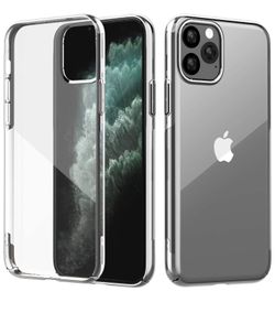 Designed for iPhone 11 Pro Case， Clear Full Body Heavy Duty 360°Stylish Dual Layer Hard PC Back Shockproof Slim Wireless Charing Support Cover Case f
