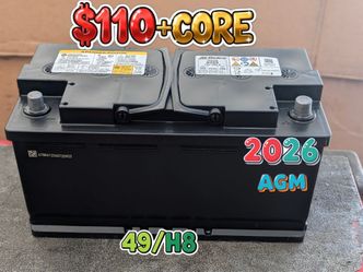 AGM Car Battery Group Size 49/H8