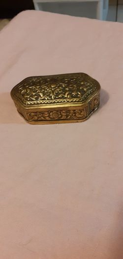 Antique Collectors Brass Box for Betel Nuts or Tobacco
