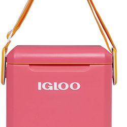Igloo Tag Along Too (Grapefruit color) 11 qt  2 Day Leak Resistant Cooler New