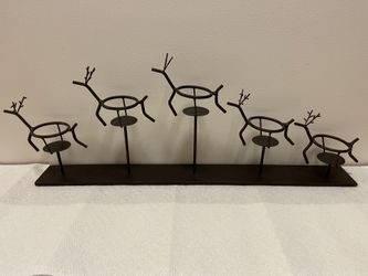 Reindeer Metal Candle Holder
