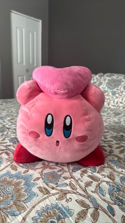 Tomy Club Mochi Mochi Mega Heart 15” Kirby Plush Stuffed Large Pink Chubby Soft