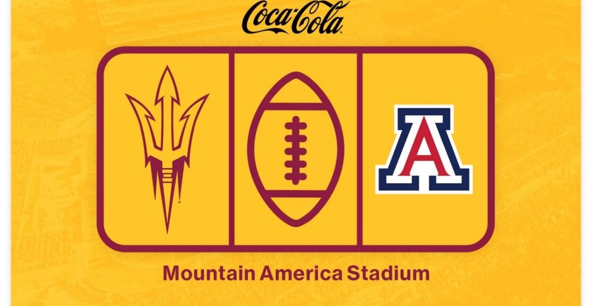 3 Lower Level Tickets ASU Vs U of A. Great Seats!