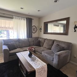 Sectional couch - grey