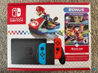 Nintendo Switch Mario Kart 8 Deluxe Bundle Sealed New