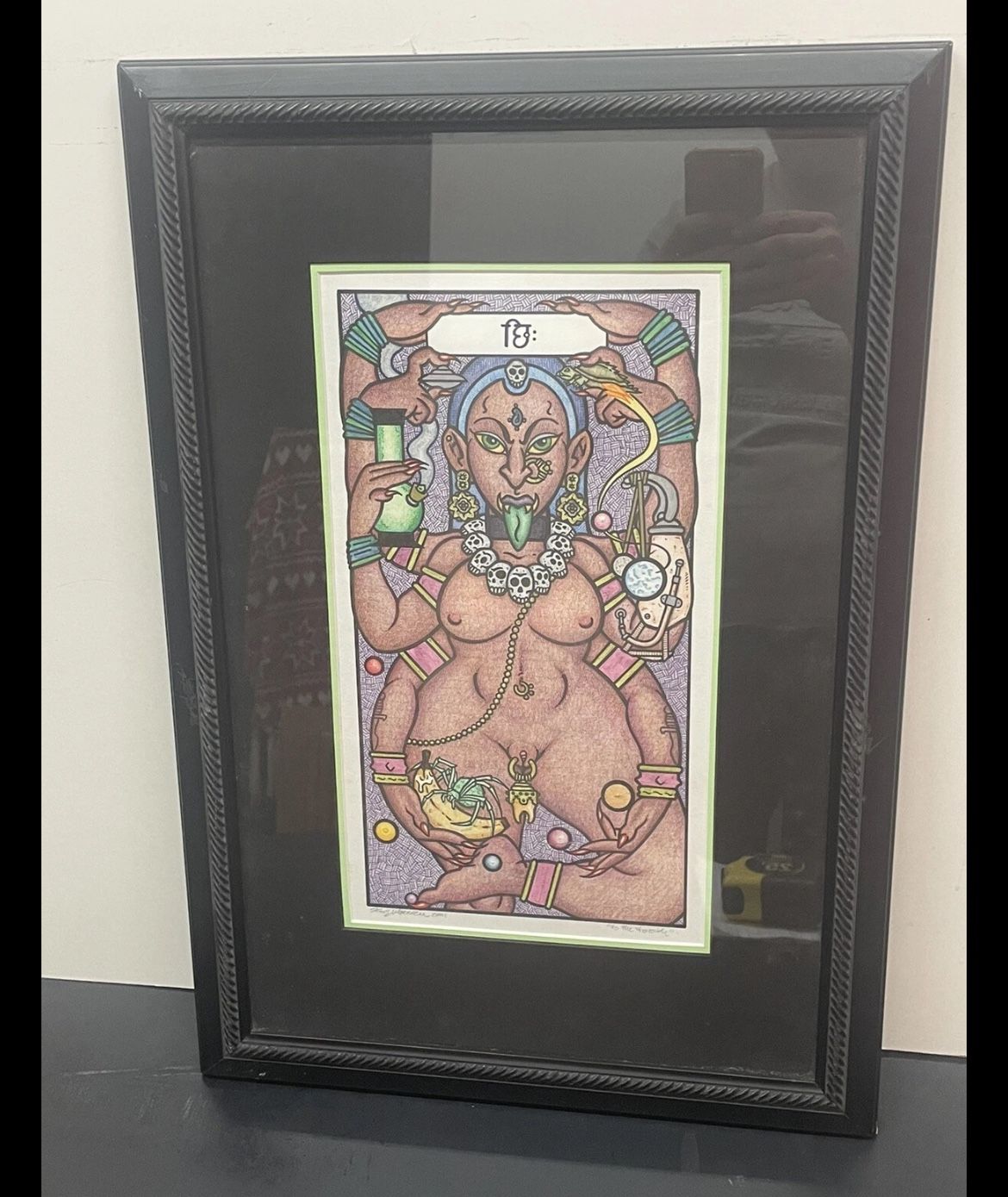 King Velveeda 2001 God / To The Tooth / Framed 23”x 15.5” Rare Find
