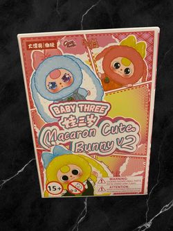 Baby Three Macaron Cute Bunny V2 Blind Box