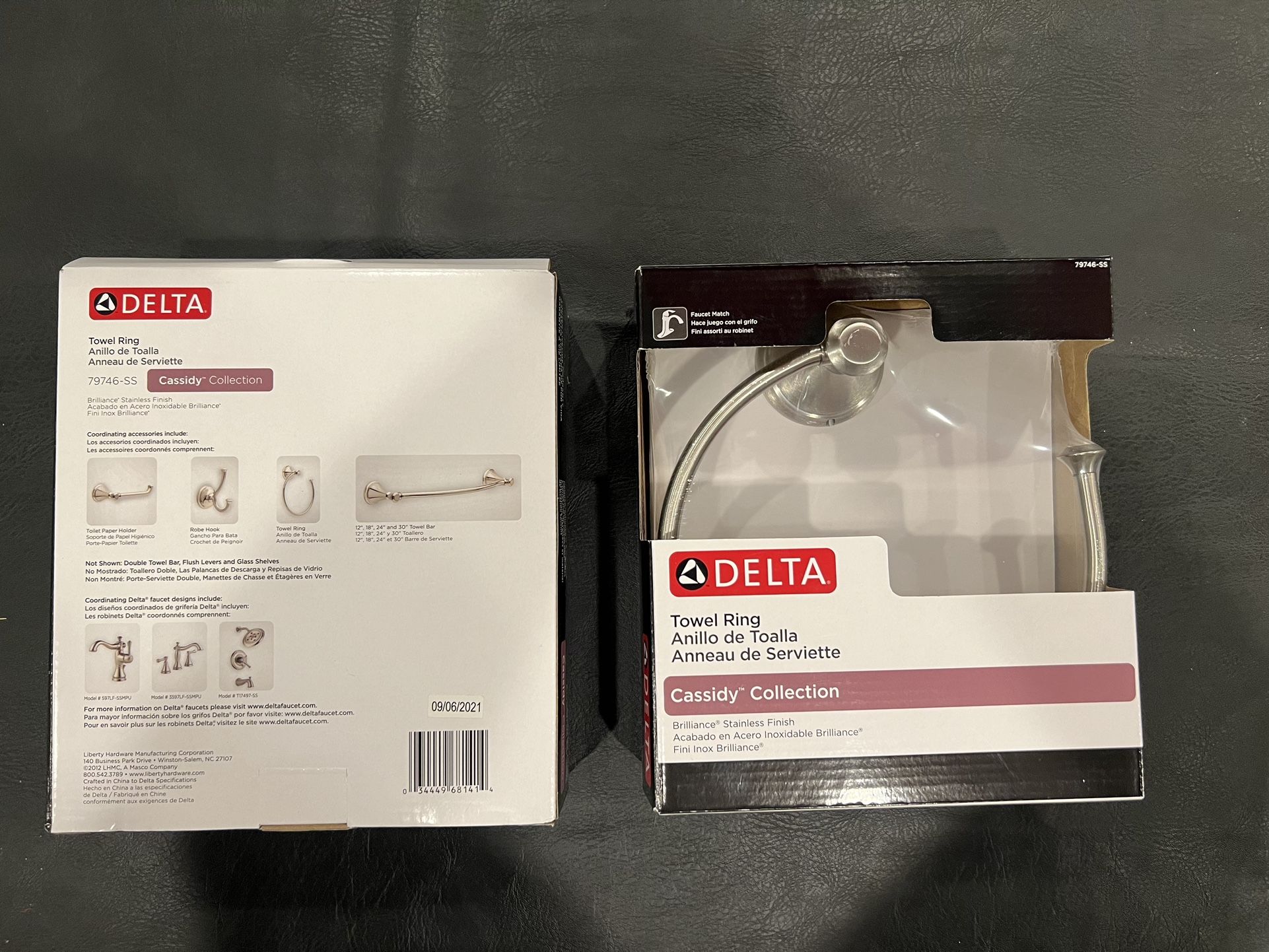 (2) Brand New Delta Towel Rings