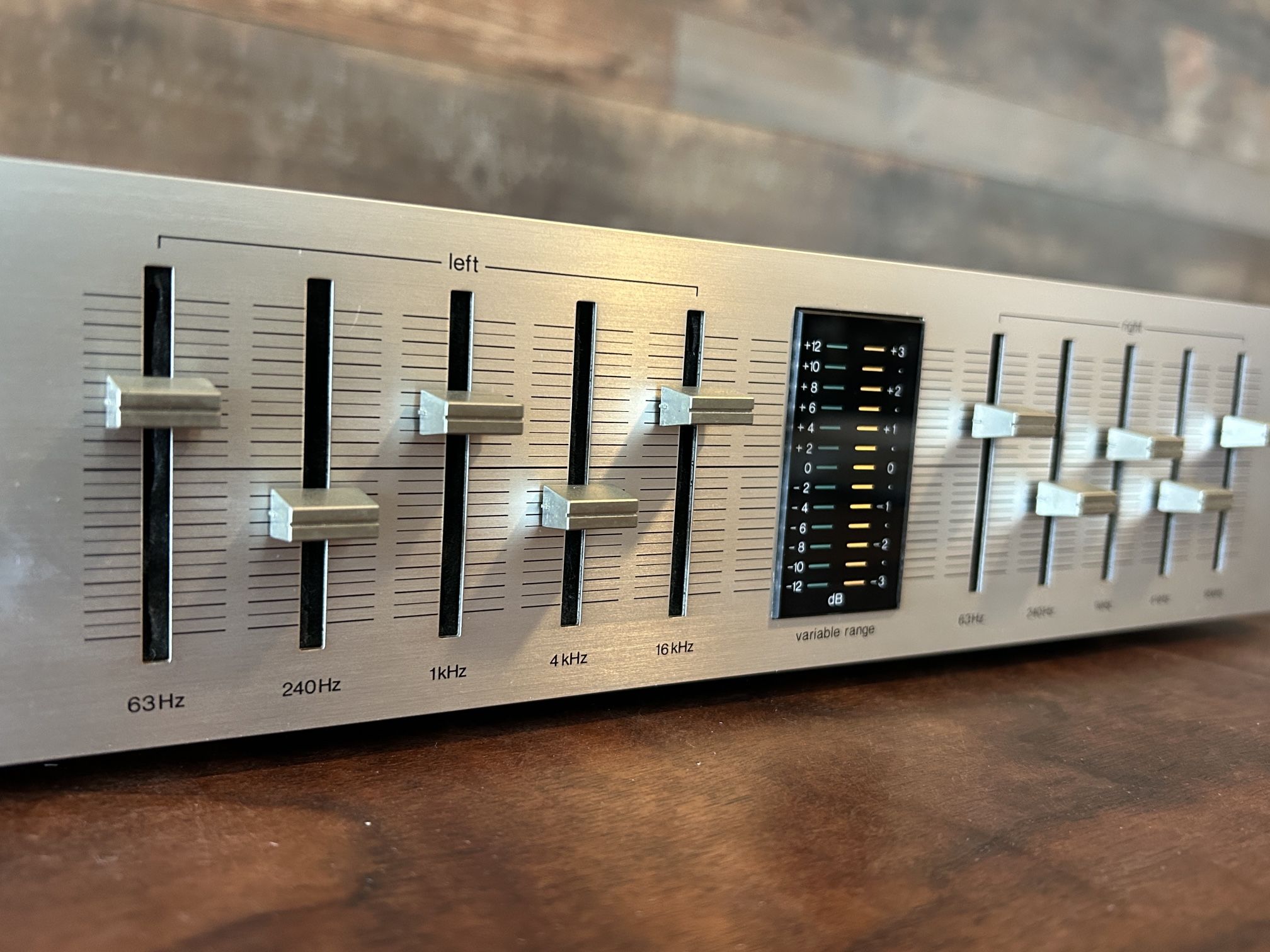 Vintage 80s Technics SH-8015 5 Band Graphic EQ Stereo Frequency