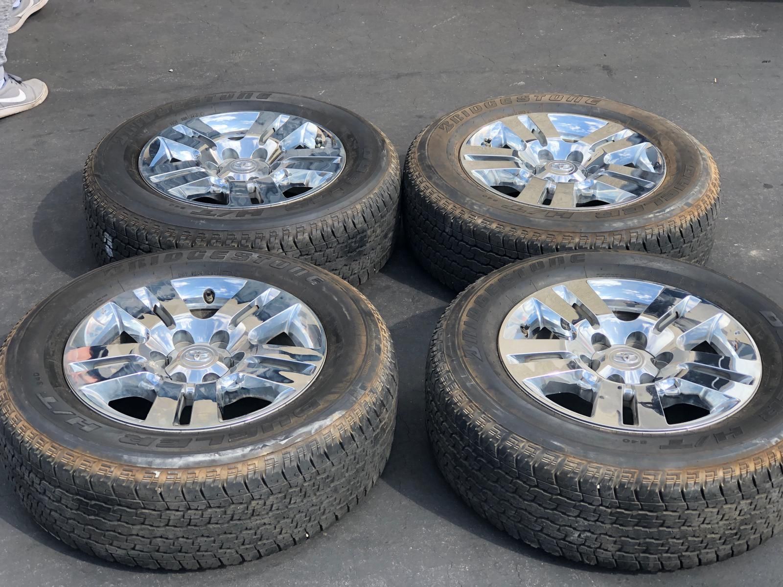 18” Toyota Tacoma Limited Chrome wheels and tires
