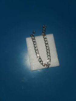 Silver chain bracelet