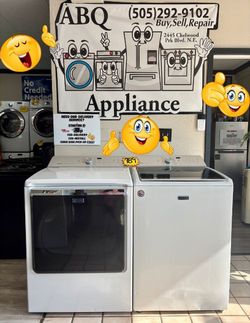 Maytag Glass-top Washer & Dryer Set