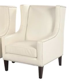Faux Leather Wingback Chair - Excellent Condition