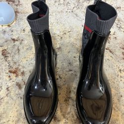 Coach Celsea Rivington Rain Boots Black Size 8 $75