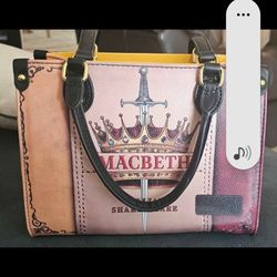 Literary Handbag with Matching Wallet