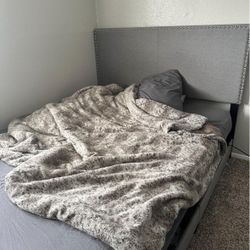 Queen Gray Bed