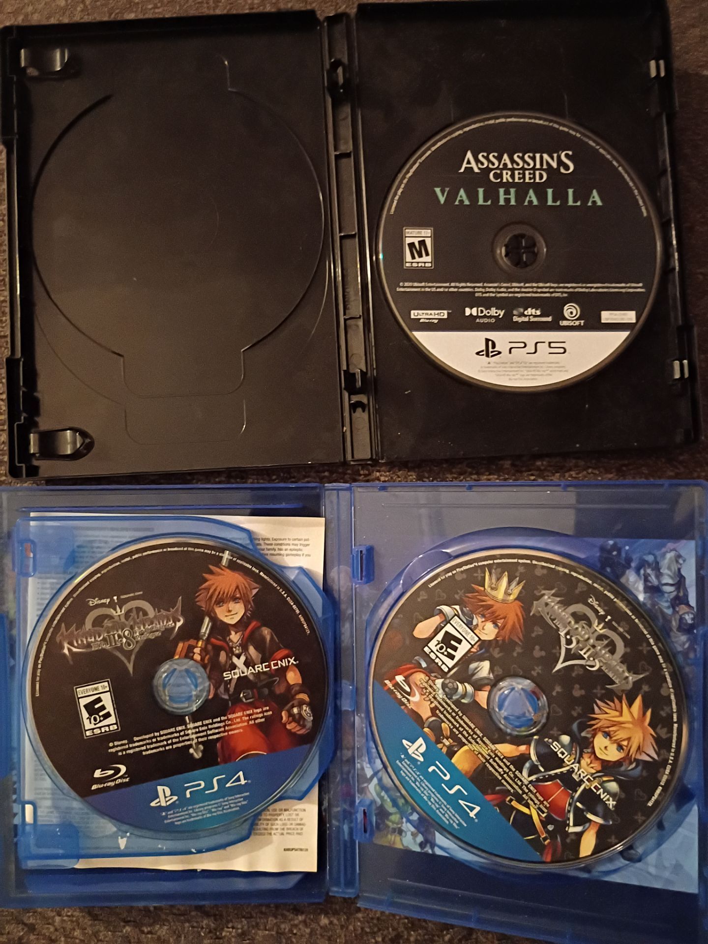 Make an offer. Kingdom Hearts (2 disks FOR PS5 AND PS5),With Assassins Creed Valhalla(FOR PS5 ONLY)