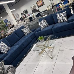 Beautiful Sofa Set 💙 Blue Color 