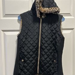Black&Leopard Vest  