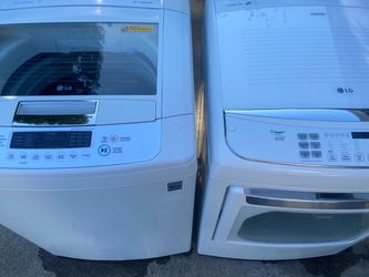 LG washer and electric dryer delivered and installed