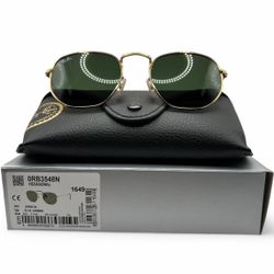 Ray-Ban Hexagonal Gold Sunglasses