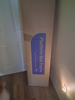 Never open brand new Olevs King size bed frame .