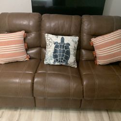 Double Recliner Couch 