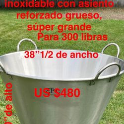 Cazo  Chicharrónero Jumbo Extra Grande Con Asiento Reforzado Grueso