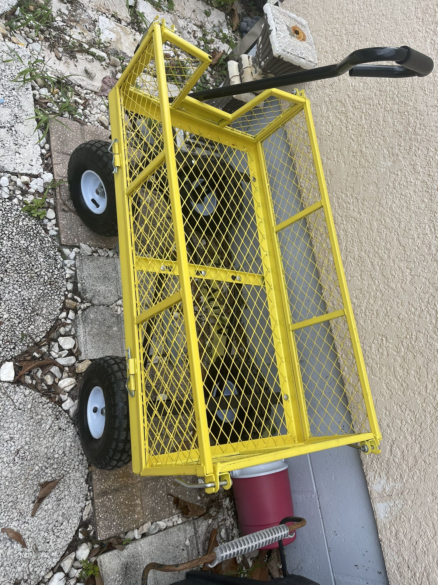 Yellow Metal Wagon 