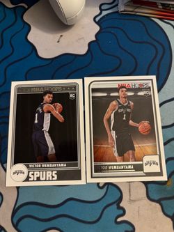 Victor Wembanyama NBA Hoops Rookie Cards Lot of 2