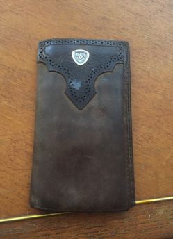 Ariat leather wallet