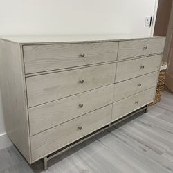 Modern Coastal Gray Washed Wood Dresser